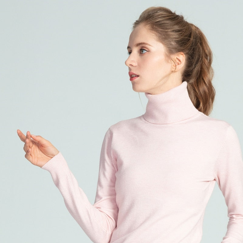 Ivy | ein moderner, warmer Pullover mit Rollkragen